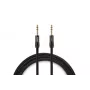 Warm Audio PREM-TRS-3 Premier serijos 6.35mm TRS kabelis, 0.9m, paauksuotas, dvigubai ekranuotas, juodas