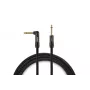 Warm Audio PREM-TS-1RT-18 Premier Series Instrument Cable 5.5 m (18 ft) 1/4 inch TS Male to Right-Angle TS Male Black