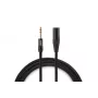 Warm Audio Premier Series XLR vyriškas į 6,35 mm TRS vyrišką garso kabelis, 0,9 m, juodas