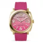 WATCHPEOPLE Women's 700985 Rose Gold Tone Stainless Steel and Brown Leather Watch 45mm