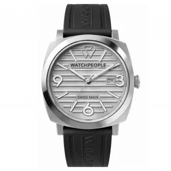 WATCHPEOPLE Women's 700995 45mm Quartz Analog Watch Silver Stainless Steel Mesh