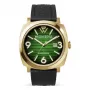 WATCHPEOPLE Moteriškas kvarcinis analoginis laikrodis 700988 (45mm) - Juodas ciferblatas, dirbtinės odos dirželis