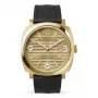 WATCHPEOPLE Women's Quartz Analog Watch 700993 45mm Silver Alloy Case Black Dial Black Faux Leather Strap