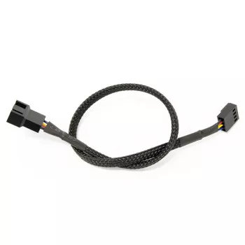 Watercool 4-Pin PWM ilginimo kabelis, juodas - 30 cm