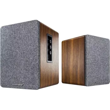 Wavemaster BASE 2.0 Bluetooth Wood/Gray Active Stereo Speakers (40W)