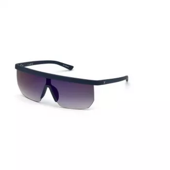 WEB EYEWEAR MAN Akiniai nuo saulės WE0221-91X Stačiakampis Acetatinis Juodas Rėmas Pilki Lęšiai 54mm
