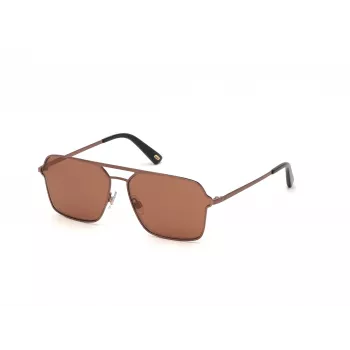 WEB EYEWEAR MAN WE0261-6036E Akiniai nuo saulės Havana/Ruda acetato rėmelis Žali polikarbonato lęšiai 60/14/145 mm