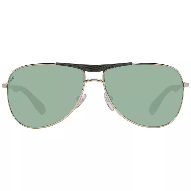 WEB EYEWEAR MAN WE0296-6632P Polarizuoti stačiakampiai akiniai nuo saulės juodi/pilki 66/14/125 mm
