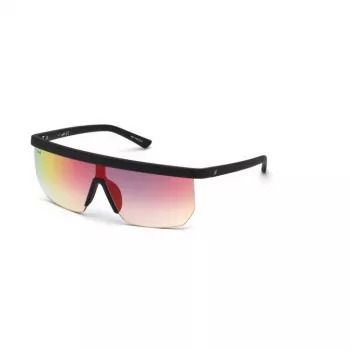 WEB EYEWEAR Vyriški akiniai nuo saulės WE0221-02Z Juodas acetatinis rėmelis Pilki lęšiai UV400