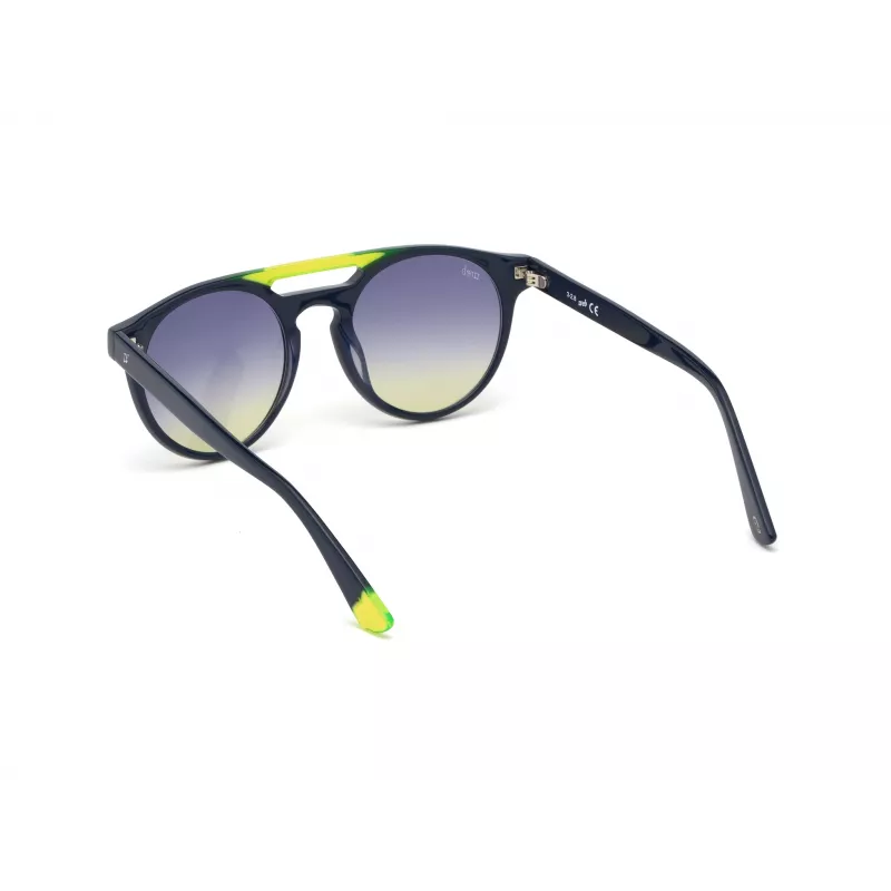 WEB EYEWEAR Unisex akiniai nuo saulės WE0262-5190W kvadratiniai acetatiniai juodi rėmeliai pilki lęšiai 51/19/145 mm