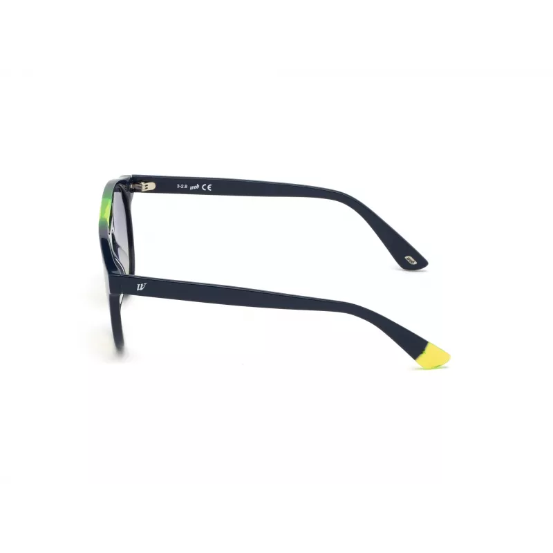 WEB EYEWEAR Unisex akiniai nuo saulės WE0262-5190W kvadratiniai acetatiniai juodi rėmeliai pilki lęšiai 51/19/145 mm