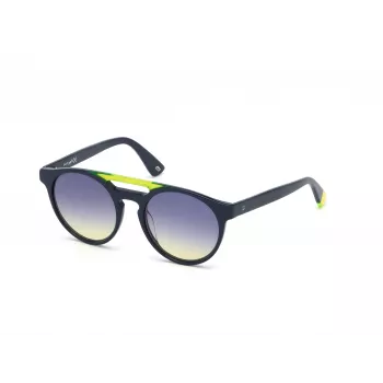 WEB EYEWEAR Unisex akiniai nuo saulės WE0262-5190W kvadratiniai acetatiniai juodi rėmeliai pilki lęšiai 51/19/145 mm