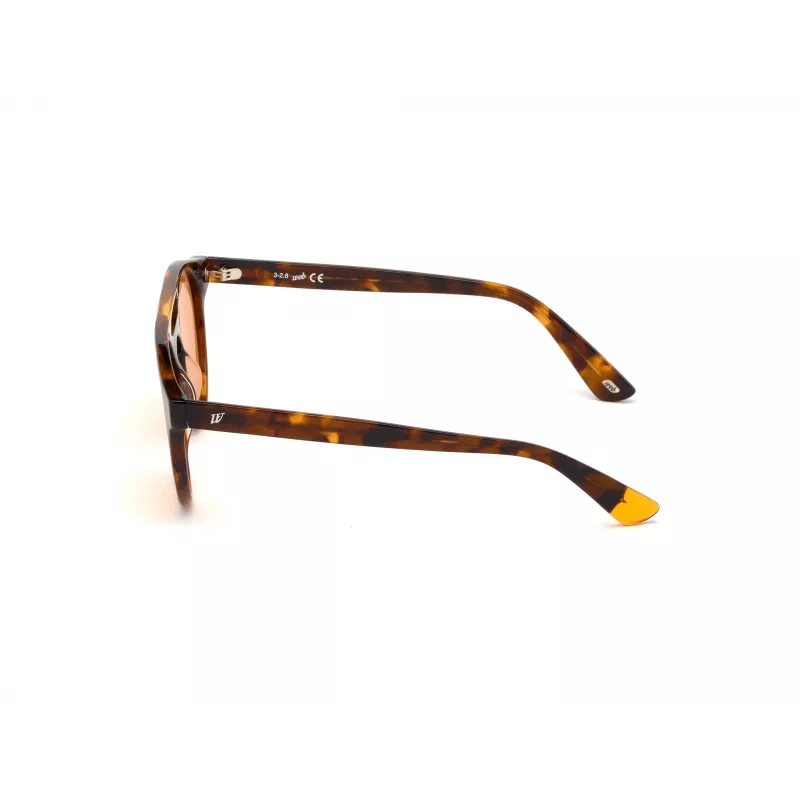 WEB EYEWEAR Unisex WE0262-5156J Stačiakampiai acetatiniai akiniai nuo saulės Havana/Rudi gradientiniai lęšiai 51/19/145 mm UV400
