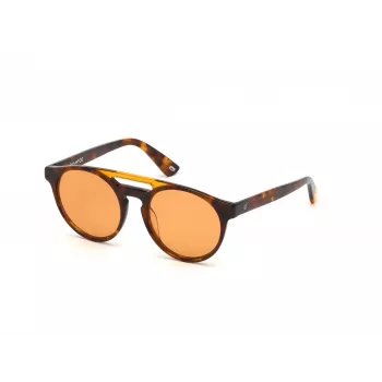 WEB EYEWEAR Unisex WE0262-5156J Stačiakampiai acetatiniai akiniai nuo saulės Havana/Rudi gradientiniai lęšiai 51/19/145 mm UV400
