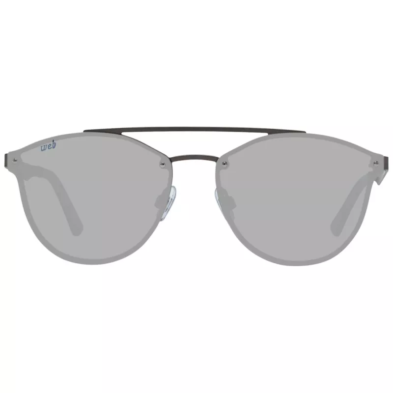 WEB EYEWEAR WE0189-5909V Unisex kvadratiniai akiniai nuo saulės Havana acetato rėmeliu rudais polikarbonato lęšiais 59mm