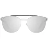 WEB EYEWEAR WE0190-0009C Unisex akiniai - geometrinis juodas rėmelis, pilki lęšiai