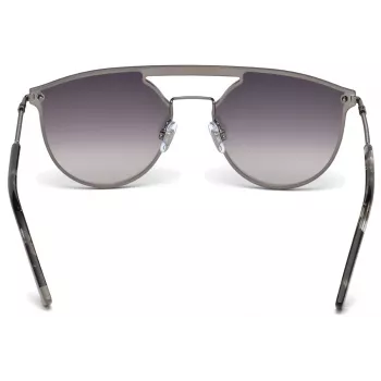 WEB EYEWEAR WE0193-08C Unisex stačiakampiai akiniai nuo saulės Havana acetato rėmelis rudi polikarbonato lęšiai UV400