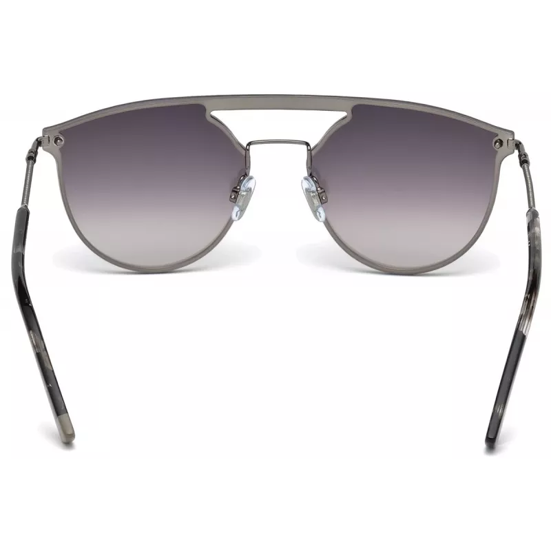 WEB EYEWEAR WE0193-08C Unisex stačiakampiai akiniai nuo saulės Havana acetato rėmelis rudi polikarbonato lęšiai UV400
