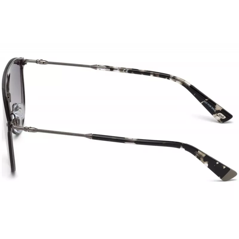 WEB EYEWEAR WE0193-08C Unisex stačiakampiai akiniai nuo saulės Havana acetato rėmelis rudi polikarbonato lęšiai UV400