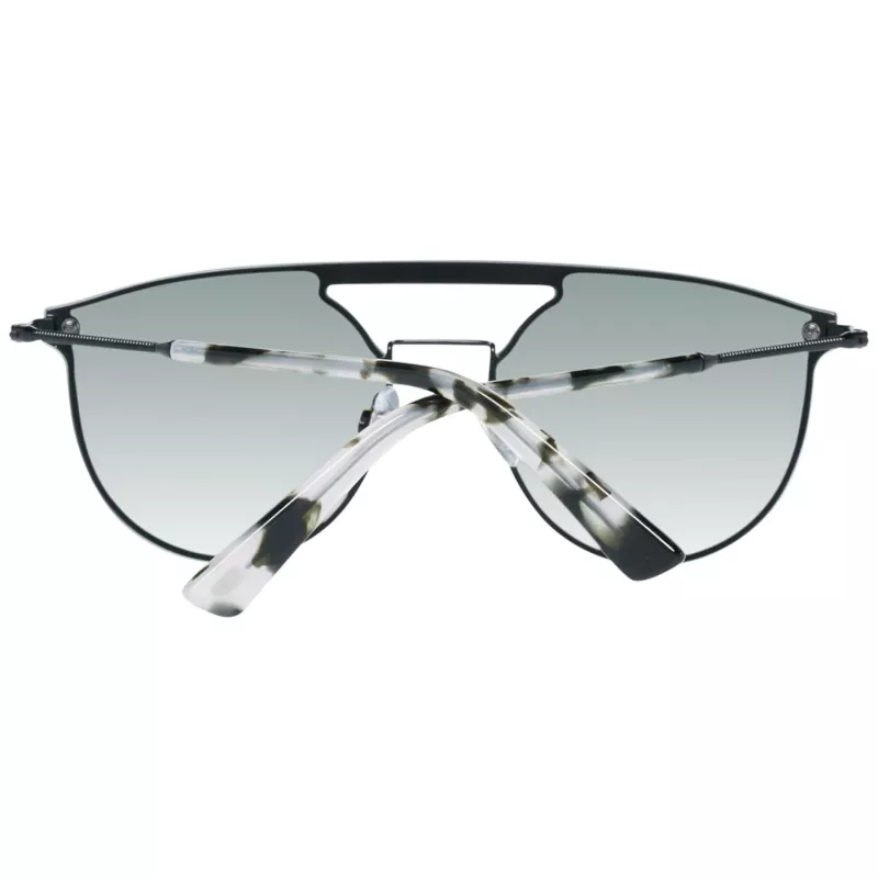 WEB EYEWEAR WE0193-13802Q Unisex akiniai nuo saulės, juodas rėmelis, pilki lęšiai, 55 mm