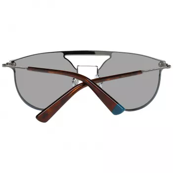 WEB EYEWEAR WE0193-13808V Unisex Sunglasses - Shiny Black Frame, Smoke Lens, 54mm