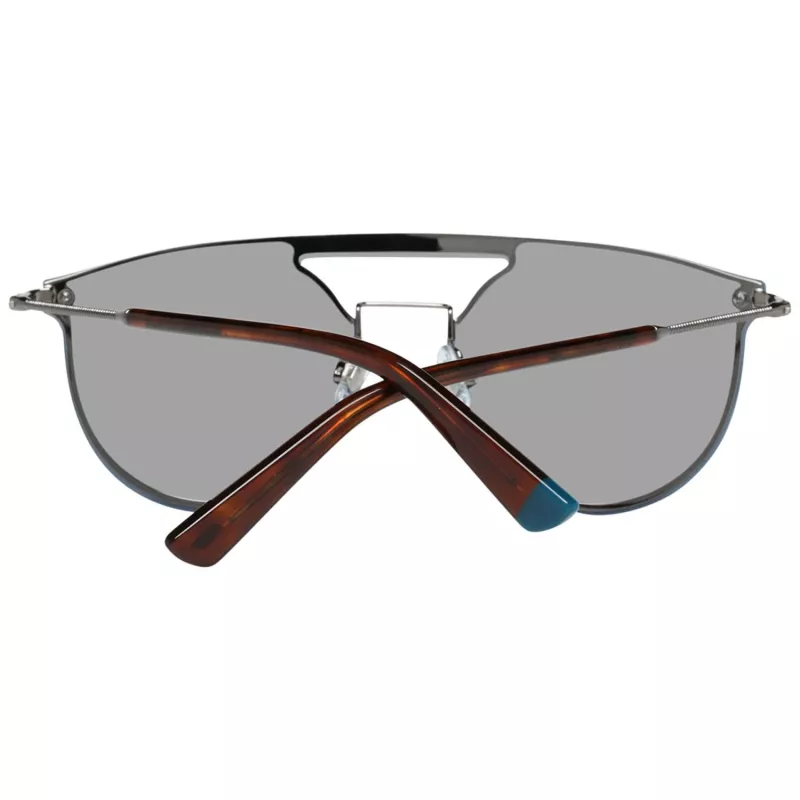 WEB EYEWEAR WE0193-13808V Unisex Sunglasses - Shiny Black Frame, Smoke Lens, 54mm