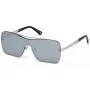 WEB EYEWEAR WE0202-16C Unisex akiniai nuo saulės, blizgantis juodas rėmelis, pilki lęšiai, 54 mm