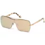 WEB EYEWEAR WE0202-34G Unisex Havana Acetate Sunglasses with Green Polycarbonate Lenses UV400
