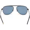 WEB EYEWEAR WE0206-02G Unisex stačiakampiai akiniai nuo saulės - Havana acetato rėmelis, žali polikarbonato lęšiai, UV400 apsauga