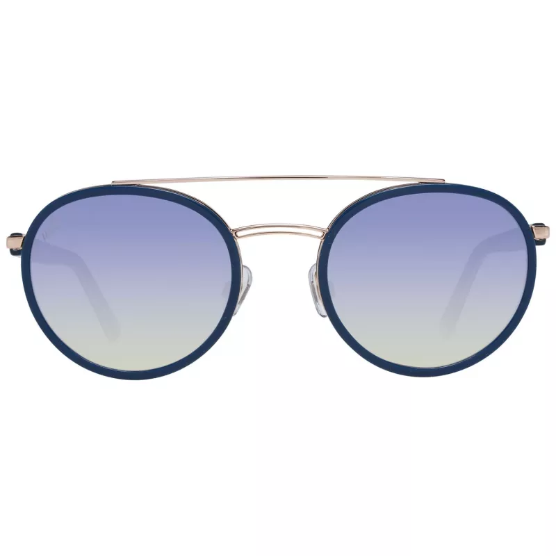 WEB EYEWEAR WE0225-5290W Unisex akiniai nuo saulės, juodas rėmelis, pilki lęšiai, 52/22/145 mm
