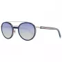 WEB EYEWEAR WE0225-5290W Unisex akiniai nuo saulės, juodas rėmelis, pilki lęšiai, 52/22/145 mm