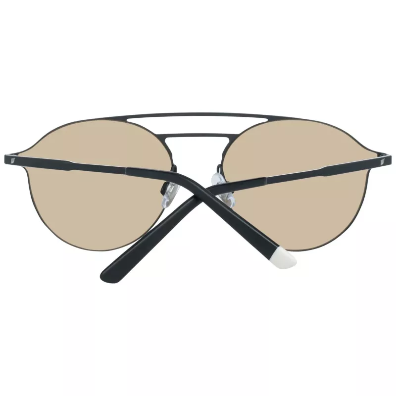 WEB EYEWEAR WE0249-5802G Unisex akiniai nuo saulės, juodas rėmelis, pilki lęšiai, 58/18/145 mm