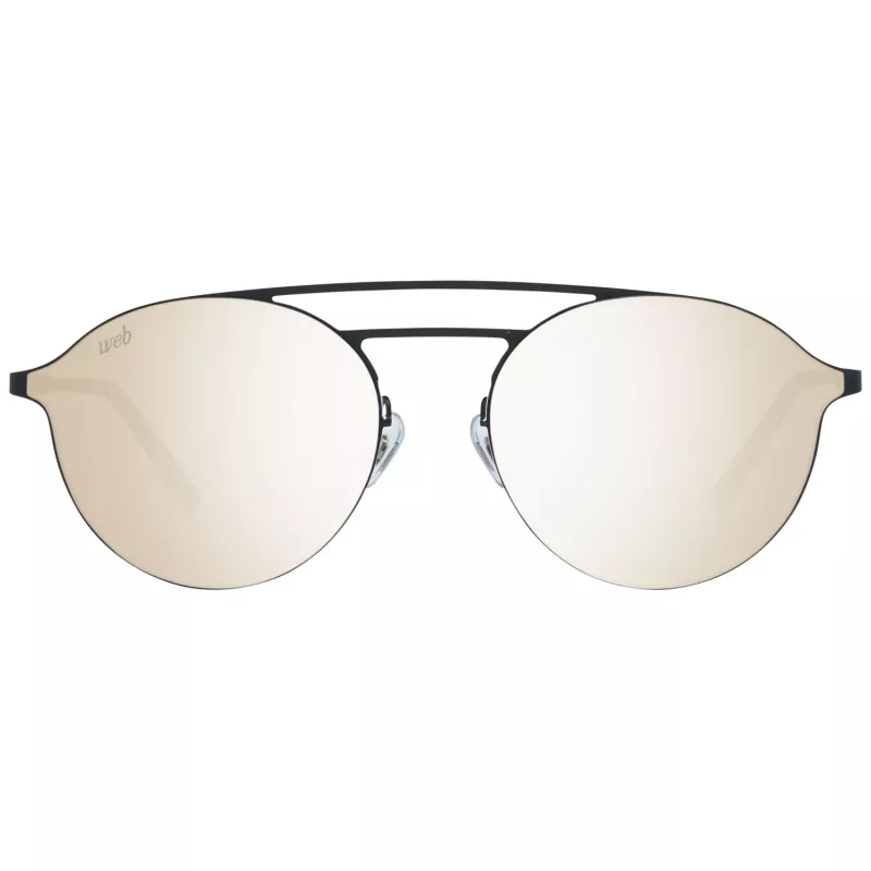 WEB EYEWEAR WE0249-5802G Unisex akiniai nuo saulės, juodas rėmelis, pilki lęšiai, 58/18/145 mm