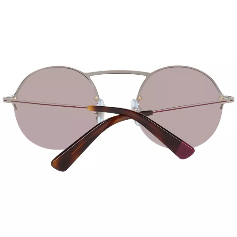 WEB EYEWEAR WE0260-5434U Unisex akiniai nuo saulės, Havana acetato rėmelis, žali polikarbonato lęšiai, 54/21/145 mm