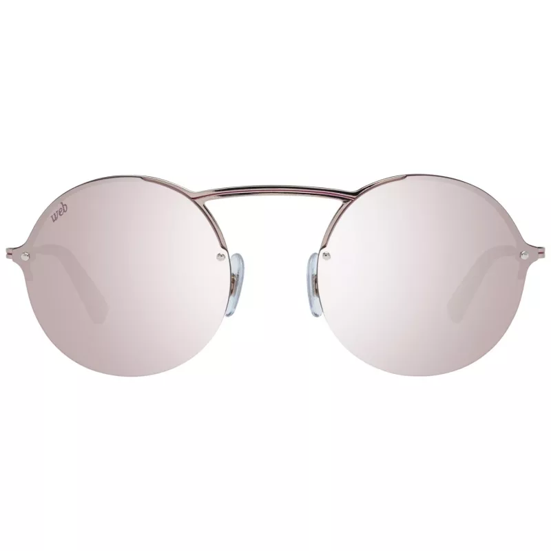 WEB EYEWEAR WE0260-5434U Unisex akiniai nuo saulės, Havana acetato rėmelis, žali polikarbonato lęšiai, 54/21/145 mm
