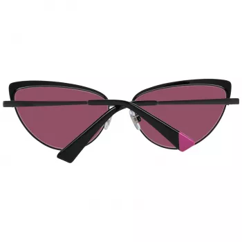 WEB EYEWEAR Moteriški kvadratiniai acetatiniai akiniai nuo saulės WE0272-5901Z - Juodas rėmelis, pilki lęšiai 59 mm