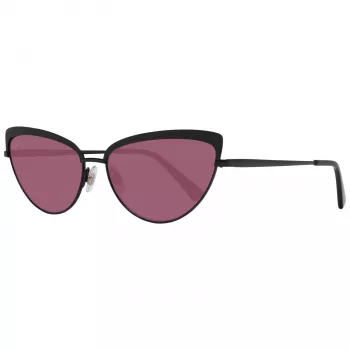 WEB EYEWEAR Moteriški kvadratiniai acetatiniai akiniai nuo saulės WE0272-5901Z - Juodas rėmelis, pilki lęšiai 59 mm