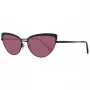 WEB EYEWEAR Moteriški kvadratiniai acetatiniai akiniai nuo saulės WE0272-5901Z - Juodas rėmelis, pilki lęšiai 59 mm