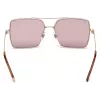 WEB EYEWEAR Moteriški akiniai nuo saulės WE0210-28Y Havana Brown Acetate Square Frame UV400