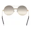 WEB EYEWEAR Moteriški akiniai nuo saulės WE0211-28G Auksinis metalinis rėmas Rudi gradientiniai lęšiai 59mm