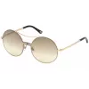 WEB EYEWEAR Moteriški akiniai nuo saulės WE0211-28G Auksinis metalinis rėmas Rudi gradientiniai lęšiai 59mm