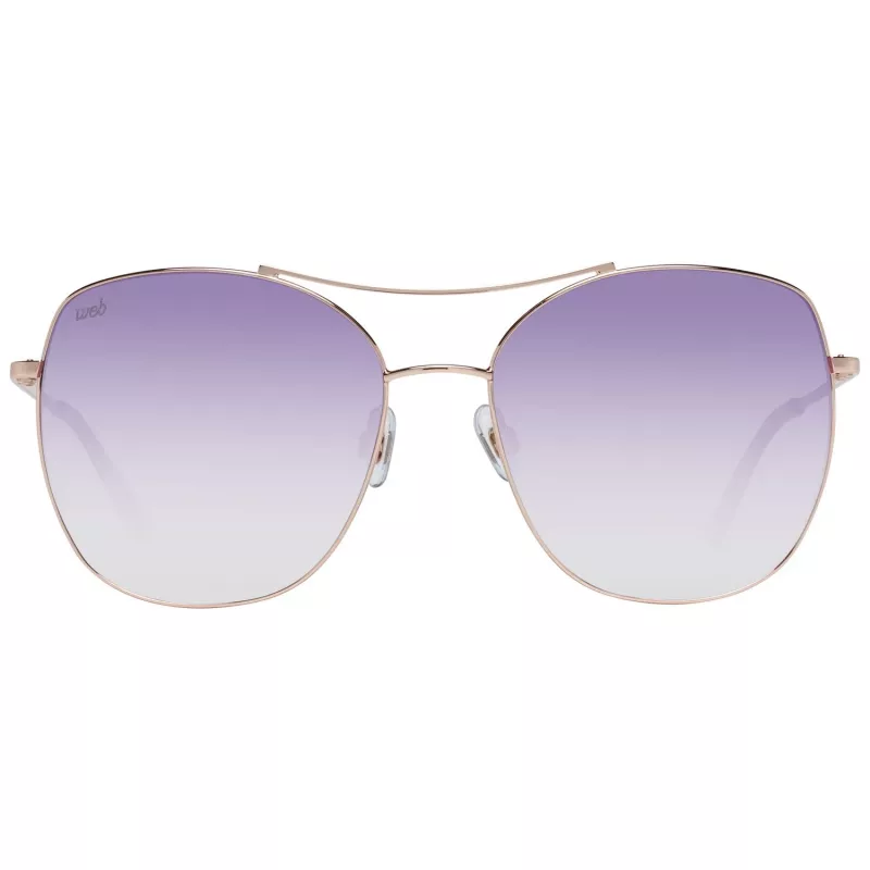 WEB EYEWEAR Moteriški akiniai nuo saulės WE0245-5833Z - Rudi gradientiniai stačiakampiai acetatiniai rėmeliai