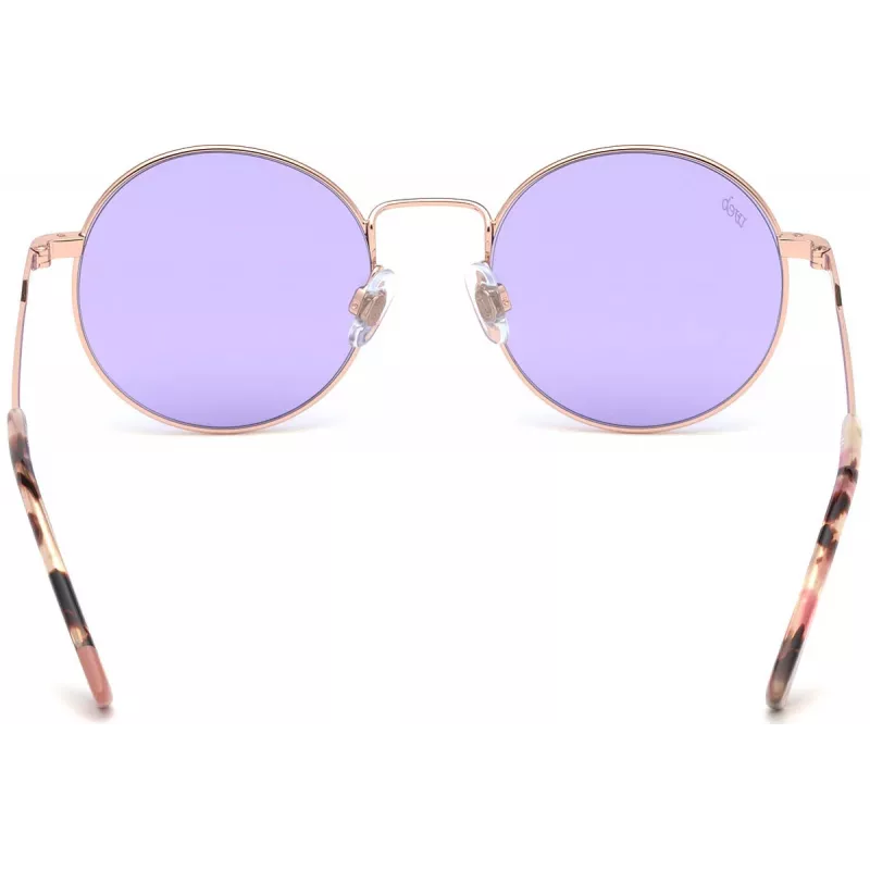 Web Eyewear moteriški akiniai nuo saulės WE0254-33Y Havana rudi stačiakampiai acetatiniai 49mm