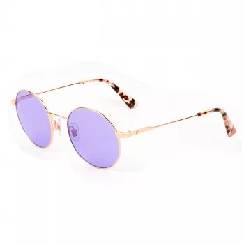 Web Eyewear moteriški akiniai nuo saulės WE0254-33Y Havana rudi stačiakampiai acetatiniai 49mm