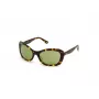 WEB EYEWEAR Moteriški akiniai nuo saulės WE0289-5652N Havana acetatinis kvadratinis rėmelis, rudi gradientiniai lęšiai 56/19/130 mm