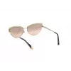 WEB EYEWEAR moteriški WE0272-5932Z kvadratiniai acetatiniai akiniai nuo saulės, juodas rėmelis, pilki lęšiai, 59mm