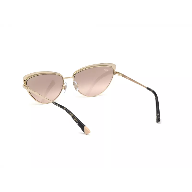 WEB EYEWEAR moteriški WE0272-5932Z kvadratiniai acetatiniai akiniai nuo saulės, juodas rėmelis, pilki lęšiai, 59mm