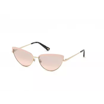 WEB EYEWEAR moteriški WE0272-5932Z kvadratiniai acetatiniai akiniai nuo saulės, juodas rėmelis, pilki lęšiai, 59mm