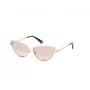 WEB EYEWEAR moteriški WE0272-5932Z kvadratiniai acetatiniai akiniai nuo saulės, juodas rėmelis, pilki lęšiai, 59mm