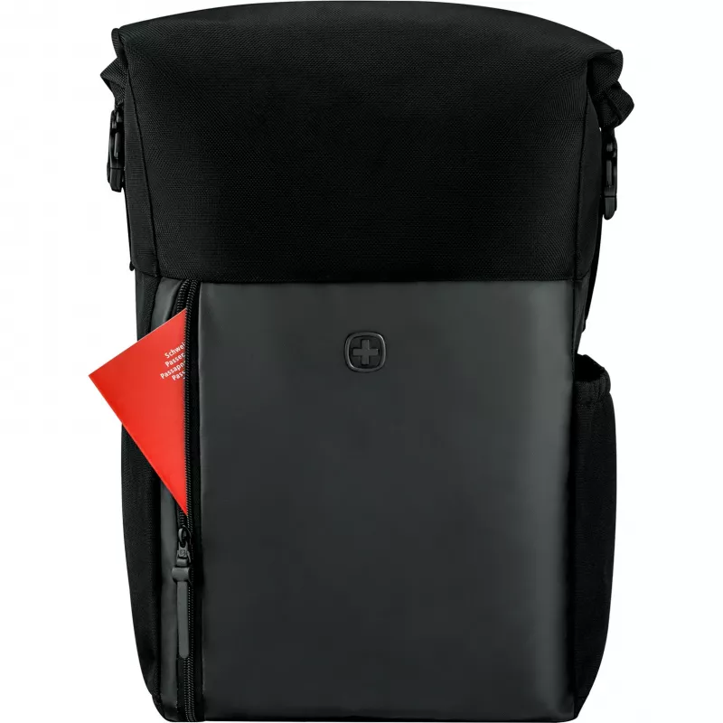 Wenger UrbanOne Roll-Top 15.6 Laptop Backpack Black